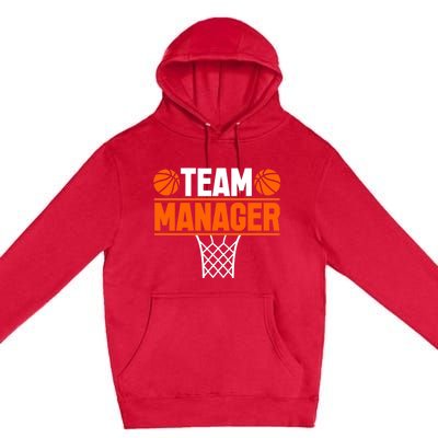 Basketball Team Manager Sports Game Lovers Premium Premium Pullover Hoodie