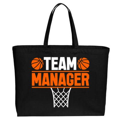 Basketball Team Manager Sports Game Lovers Premium Cotton Canvas Jumbo Tote