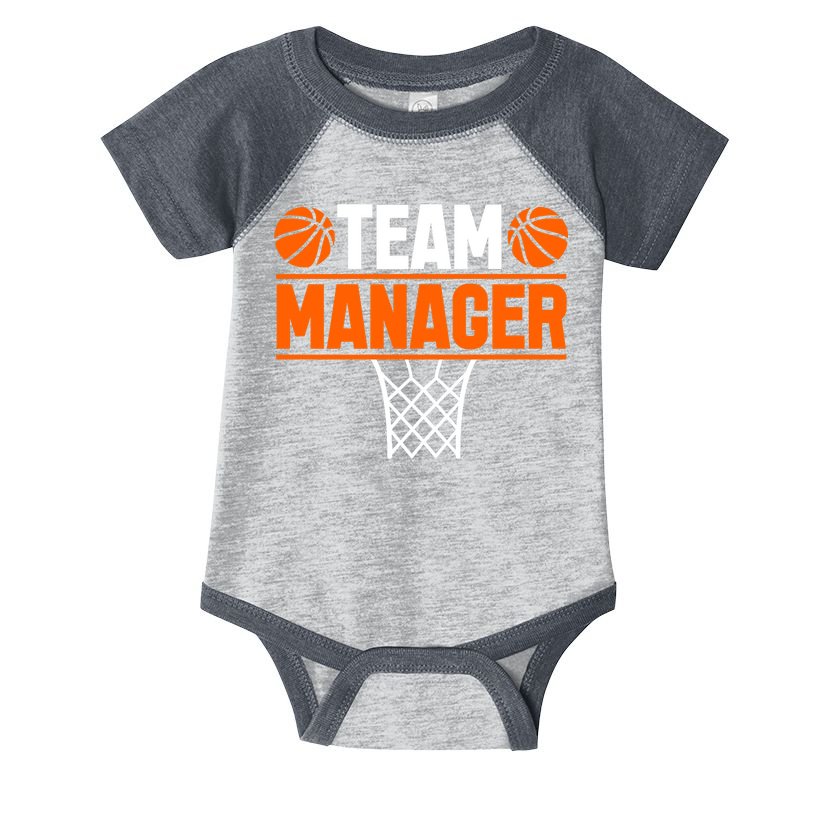 Basketball Team Manager Sports Game Lovers Premium Infant Baby Jersey Bodysuit