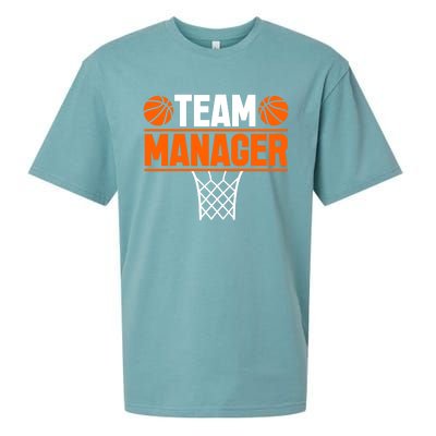 Basketball Team Manager Sports Game Lovers Premium Sueded Cloud Jersey T-Shirt