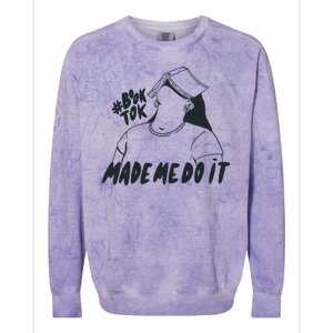 Book Tok Made Me Do It Colorblast Crewneck Sweatshirt