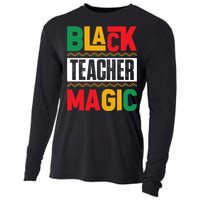 Black Teacher Magic Black History Celebration Cooling Performance Long Sleeve Crew