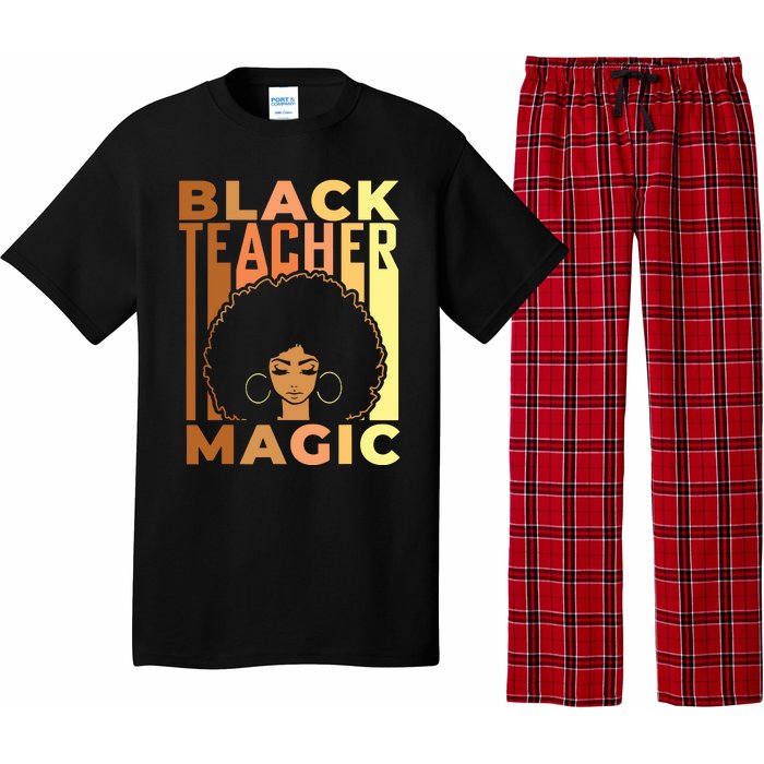 Black Teacher Magic Black History Month Melanin Pajama Set