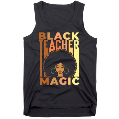 Black Teacher Magic Black History Month Melanin Tank Top