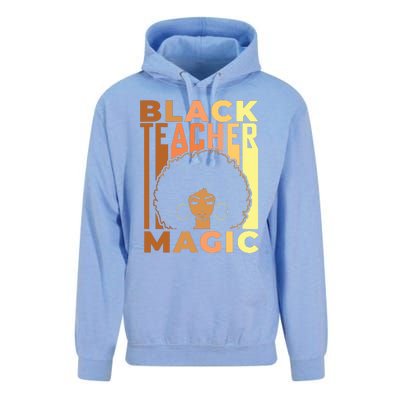 Black Teacher Magic Black History Month Melanin Unisex Surf Hoodie