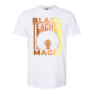 Black Teacher Magic Black History Month Melanin Softstyle CVC T-Shirt