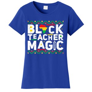 Black Teacher Magic Tee Teacher Black History Month Cute Gift Women's T-Shirt