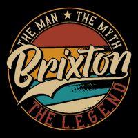 Brixton The Man The Myth The Legend Stripe Pom Pom Beanie
