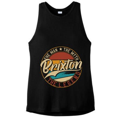 Brixton The Man The Myth The Legend Ladies PosiCharge Tri-Blend Wicking Tank