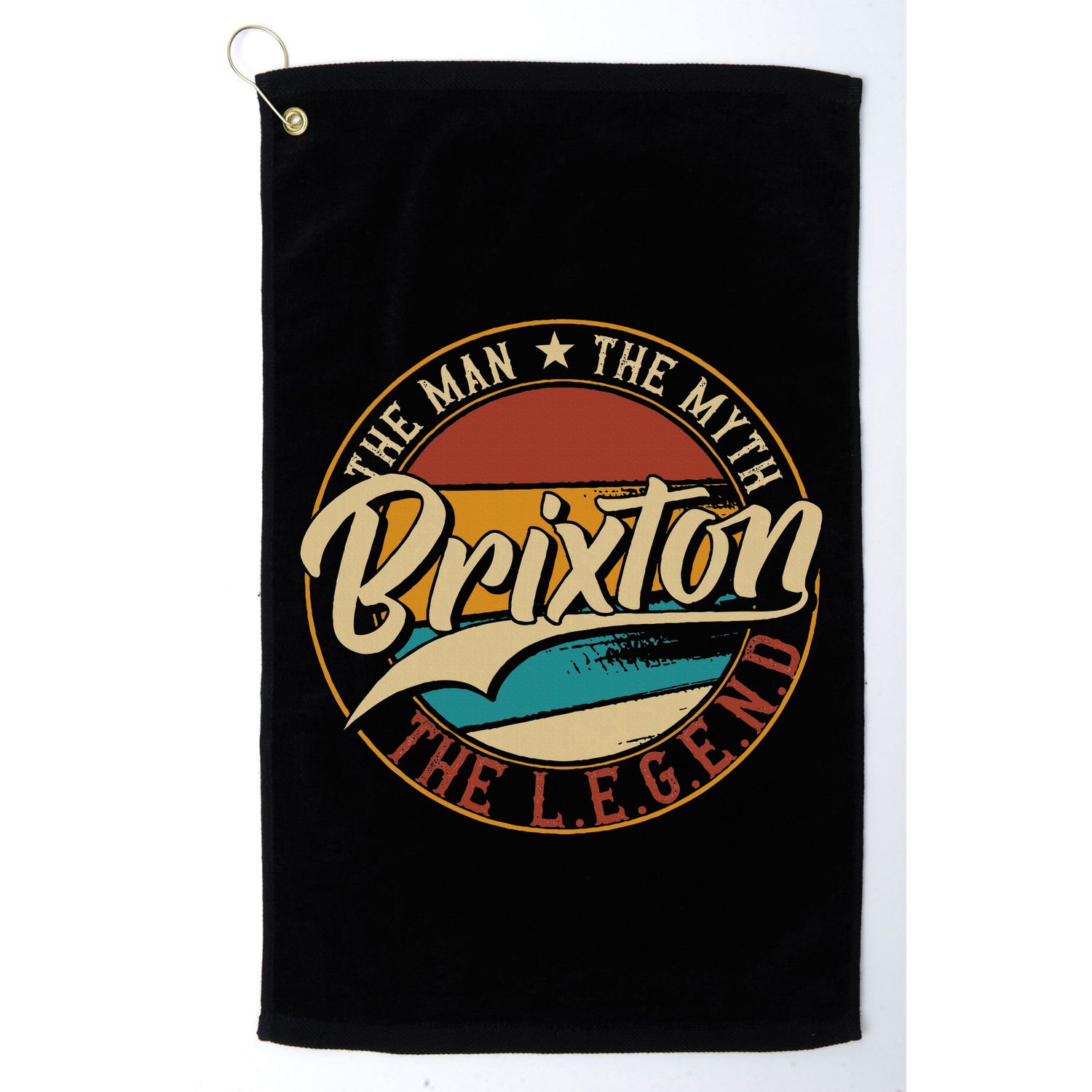 Brixton The Man The Myth The Legend Golf Towel