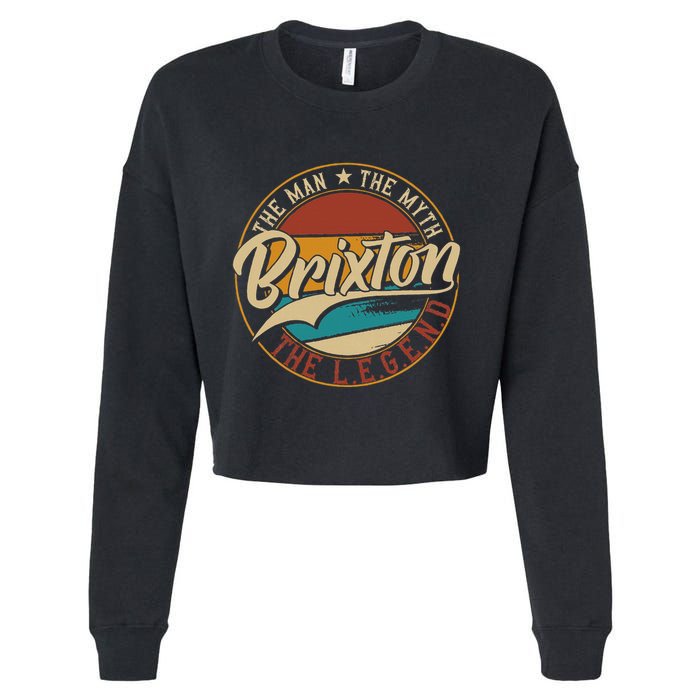 Brixton The Man The Myth The Legend Cropped Pullover Crew