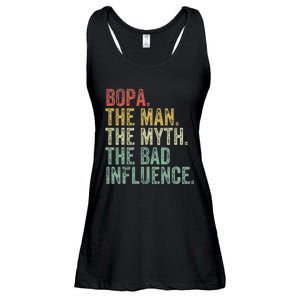 Bopa The Man The Myth The Bad Influence Funny Dad Joke Ladies Essential Flowy Tank