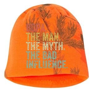 Bopa The Man The Myth The Bad Influence Funny Dad Joke Kati - Camo Knit Beanie