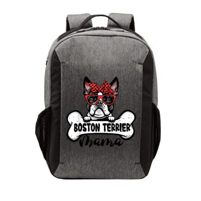 Boston Terrier Mama Dog Bone Mothers Day Dog Mom Vector Backpack