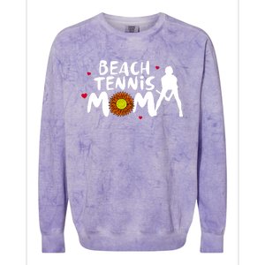 Beach Tennis Mom Funny Gift For Beach Tennis Mom Gift Colorblast Crewneck Sweatshirt