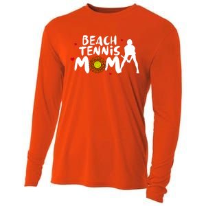 Beach Tennis Mom Funny Gift For Beach Tennis Mom Gift Cooling Performance Long Sleeve Crew