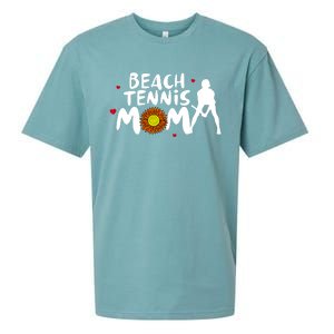 Beach Tennis Mom Funny Gift For Beach Tennis Mom Gift Sueded Cloud Jersey T-Shirt