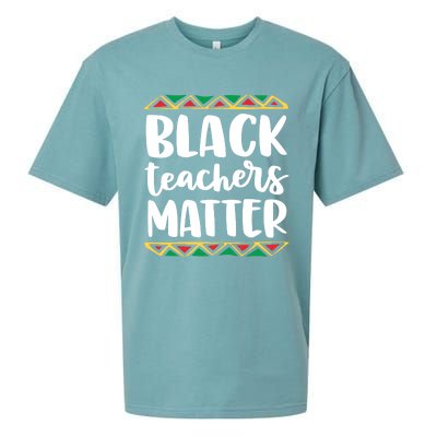 Black Teachers Matter History Month African Pride Educator Gift Sueded Cloud Jersey T-Shirt