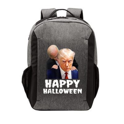 Biden Trump Mugshot Happy Halloween In Prison MUG SHOT Vector Backpack