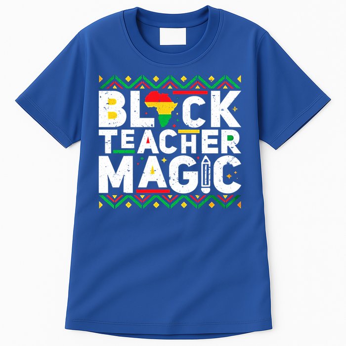 Black Teacher Magic Tee Teacher Black History Month Funny Gift Tall T-Shirt