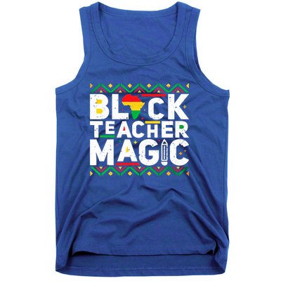 Black Teacher Magic Tee Teacher Black History Month Funny Gift Tank Top