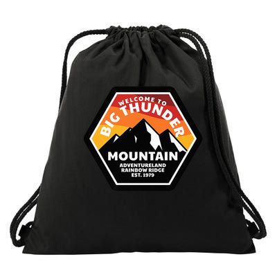 Big Thunder Moun Tain Railroad The Wildest Train Ride West Drawstring Bag