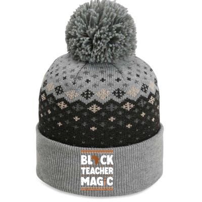 Black Teacher Magic Teacher Black History Month The Baniff Cuffed Pom Beanie