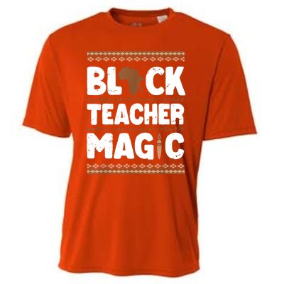 Black Teacher Magic Teacher Black History Month Cooling Performance Crew T-Shirt