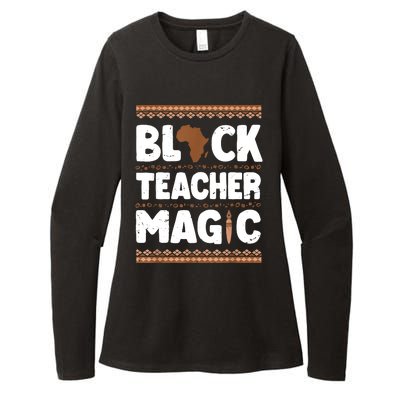 Black Teacher Magic Teacher Black History Month Womens CVC Long Sleeve Shirt