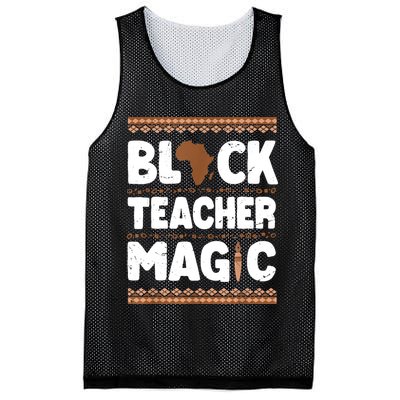 Black Teacher Magic Teacher Black History Month Mesh Reversible Basketball Jersey Tank