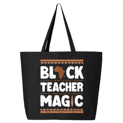 Black Teacher Magic Teacher Black History Month 25L Jumbo Tote