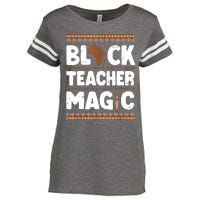 Black Teacher Magic Teacher Black History Month Enza Ladies Jersey Football T-Shirt