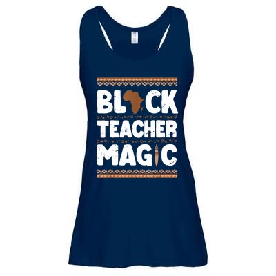 Black Teacher Magic Teacher Black History Month Ladies Essential Flowy Tank