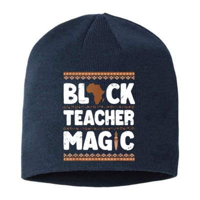 Black Teacher Magic Teacher Black History Month Sustainable Beanie