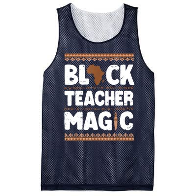 Black Teacher Magic Teacher Black History Month Mesh Reversible Basketball Jersey Tank