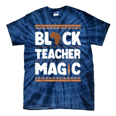 Black Teacher Magic Teacher Black History Month Tie-Dye T-Shirt