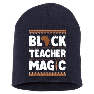 Black Teacher Magic Teacher Black History Month Short Acrylic Beanie