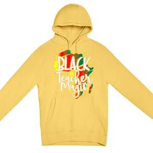 Black Teacher Magic Teacher Black History Month Funny Gift Premium Pullover Hoodie