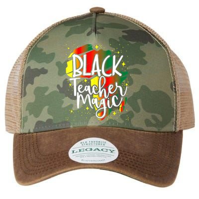 Black Teacher Magic Teacher Black History Month Funny Gift Legacy Tie Dye Trucker Hat