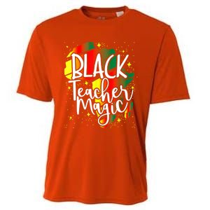 Black Teacher Magic Teacher Black History Month Funny Gift Cooling Performance Crew T-Shirt