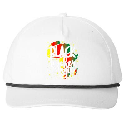 Black Teacher Magic Teacher Black History Month Funny Gift Snapback Five-Panel Rope Hat