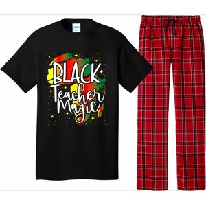 Black Teacher Magic Teacher Black History Month Funny Gift Pajama Set