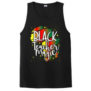 Black Teacher Magic Teacher Black History Month Funny Gift PosiCharge Competitor Tank