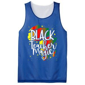 Black Teacher Magic Teacher Black History Month Funny Gift Mesh Reversible Basketball Jersey Tank