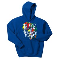 Black Teacher Magic Teacher Black History Month Funny Gift Kids Hoodie