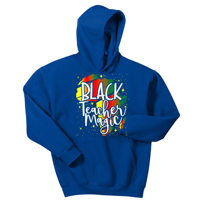 Black Teacher Magic Teacher Black History Month Funny Gift Kids Hoodie