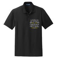 Better Than My Husband At Fantasy Football Funny Wife Dry Zone Grid Polo