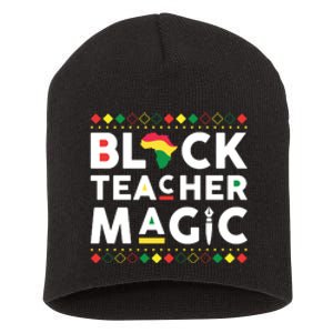 Black Teacher Magic Teacher Black History Month Short Acrylic Beanie