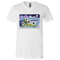 Big Thief Mema Mooowers V-Neck T-Shirt