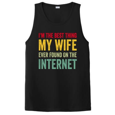 Best Thing My Wife Ever Found On The Internet Funny Husband Cool Gift PosiCharge Competitor Tank